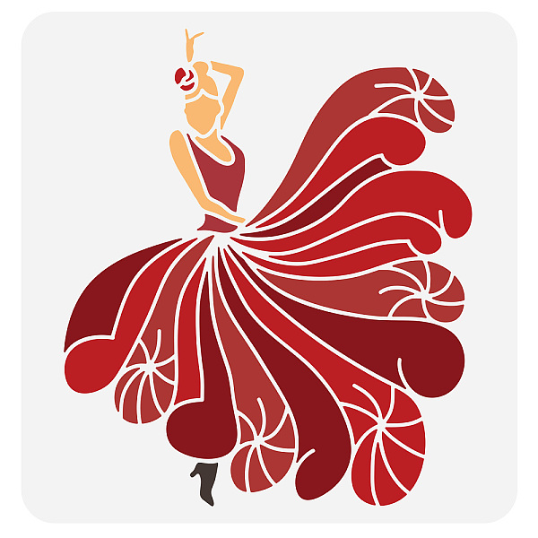 PandaHall FINGERINSPIRE Fan Dancer Painting Stencil 11.8x11.8inch Skirt Flying Dancer Drawing Template Reusable Dancers Stencil DIY Craft...
PandaHall FINGERINSPIRE Fan Dancer Painting Stencil 11.8x11.8inch Skirt Flying Dancer Drawing Template Reusable Dancers Stencil DIY Craft...