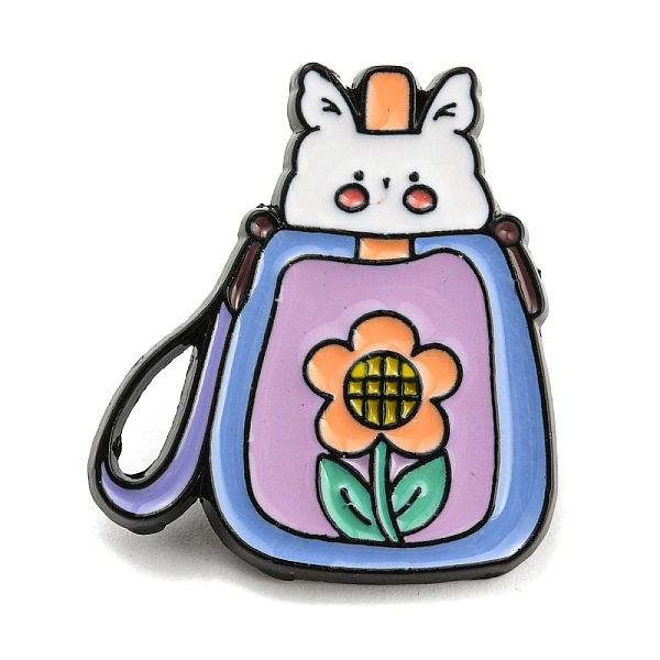 PandaHall Cartoon Rabbit Enamel Pins, Black Alloy Badge for Women, Bag, 25x22x2mm Alloy+Enamel Bag
PandaHall Cartoon Rabbit Enamel Pins, Black Alloy Badge for Women, Bag, 25x22x2mm Alloy+Enamel Bag