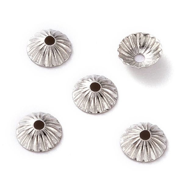 PandaHall Brass Bead Cap, Multi-Petal Flower, Platinum, 4.5x1.5mm, Hole: 1mm Brass
PandaHall Brass Bead Cap, Multi-Petal Flower, Platinum, 4.5x1.5mm, Hole: 1mm Brass