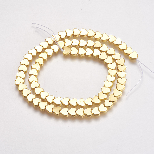 PandaHall Electroplate Non-magnetic Synthetic Hematite Beads Strands, Heart, Golden Plated, 5x6x2mm, Hole: 1mm, about 81~83pcs/strand, 16.1...
PandaHall Electroplate Non-magnetic Synthetic Hematite Beads Strands, Heart, Golden Plated, 5x6x2mm, Hole: 1mm, about 81~83pcs/strand, 16.1...