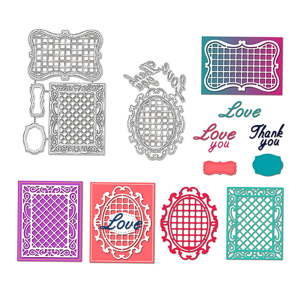 PandaHall BENECREAT 2Pcs Lace Background Border Cutting Dies Stencils, Thank You Love Word Die Cuts DIY Craft Embossing Template for Card...
PandaHall BENECREAT 2Pcs Lace Background Border Cutting Dies Stencils, Thank You Love Word Die Cuts DIY Craft Embossing Template for Card...