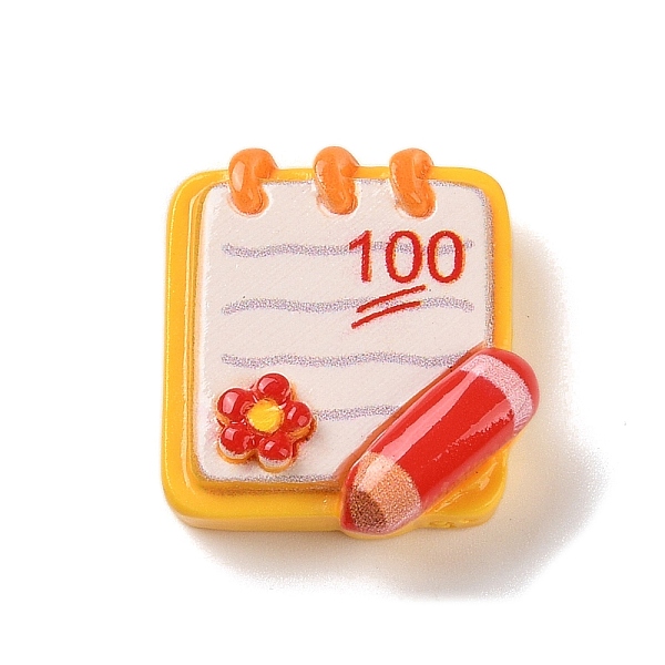 PandaHall Teachers' Day Opaque Resin Decoden Cabochons, Test Paper, Yellow, 23.5x22x8.5mm Resin Book Yellow
PandaHall Teachers' Day Opaque Resin Decoden Cabochons, Test Paper, Yellow, 23.5x22x8.5mm Resin Book Yellow