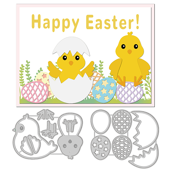 PandaHall GLOBLELAND Easter Chick Cutting Dies Easter Egg Carbon Steel Die Cuts for DIY Crafting Embossing Stencil Template for Easter Card...
PandaHall GLOBLELAND Easter Chick Cutting Dies Easter Egg Carbon Steel Die Cuts for DIY Crafting Embossing Stencil Template for Easter Card...