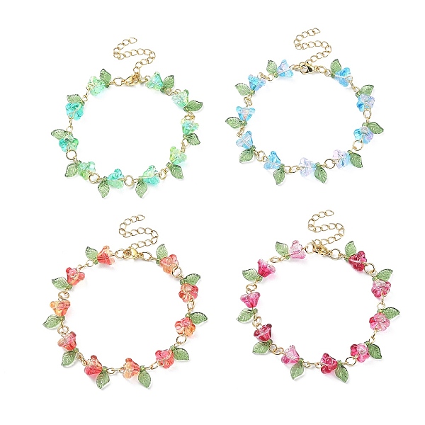 PandaHall 4Pcs 4 Color Acrylic & Glass Beaded Flower Linnk Chain Bracelets Set, Golden 304 Stainless Steel Jewelry for Women, Mixed Color..., Multicolor
PandaHall 4Pcs 4 Color Acrylic & Glass Beaded Flower Linnk Chain Bracelets Set, Golden 304 Stainless Steel Jewelry for Women, Mixed Color..., Multicolor