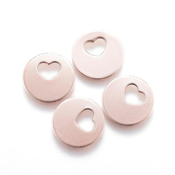 PandaHall Ion Plating(IP) 304 Stainless Steel Charms, Flat Round and Heart, Rose Gold, 12.5x1mm, Hole: 4x5.5mm 304 Stainless Steel Flat...
PandaHall Ion Plating(IP) 304 Stainless Steel Charms, Flat Round and Heart, Rose Gold, 12.5x1mm, Hole: 4x5.5mm 304 Stainless Steel Flat...
