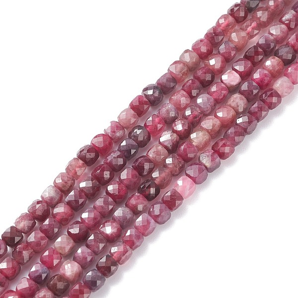 PandaHall Natural Red Tourmaline Beads Strands, Faceted, Cube, Grade AAA, 4mm, Hole: 0.7mm, about 100pcs/strand, 15.55 inch(39.5cm)...
PandaHall Natural Red Tourmaline Beads Strands, Faceted, Cube, Grade AAA, 4mm, Hole: 0.7mm, about 100pcs/strand, 15.55 inch(39.5cm)...