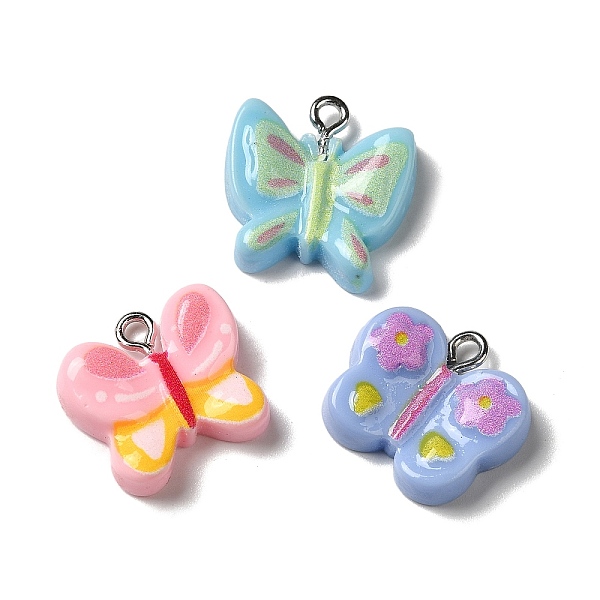 PandaHall Opaque Resin Pendants, Butterfly Charms with Platinum Plated Iron Loops, Mixed Color, 18.5x18x5mm, Hole: 2mm Iron+Resin Butterfly..., Multicolor
PandaHall Opaque Resin Pendants, Butterfly Charms with Platinum Plated Iron Loops, Mixed Color, 18.5x18x5mm, Hole: 2mm Iron+Resin Butterfly..., Multicolor