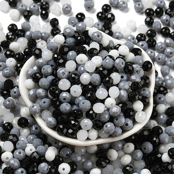 PandaHall Glass Beads, Faceted, Rondelle, Black, 6x5mm, Hole: 1mm, about 280pcs/60g Glass Rondelle Black
PandaHall Glass Beads, Faceted, Rondelle, Black, 6x5mm, Hole: 1mm, about 280pcs/60g Glass Rondelle Black