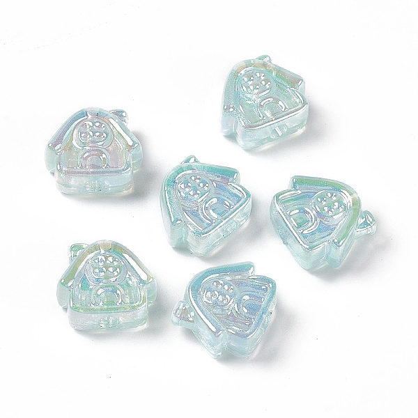 PandaHall UV Plating Rainbow Iridescent Acrylic Beads, House, Pale Turquoise, 16x17.5x8mm, Hole: 3.5mm Acrylic Building
PandaHall UV Plating Rainbow Iridescent Acrylic Beads, House, Pale Turquoise, 16x17.5x8mm, Hole: 3.5mm Acrylic Building