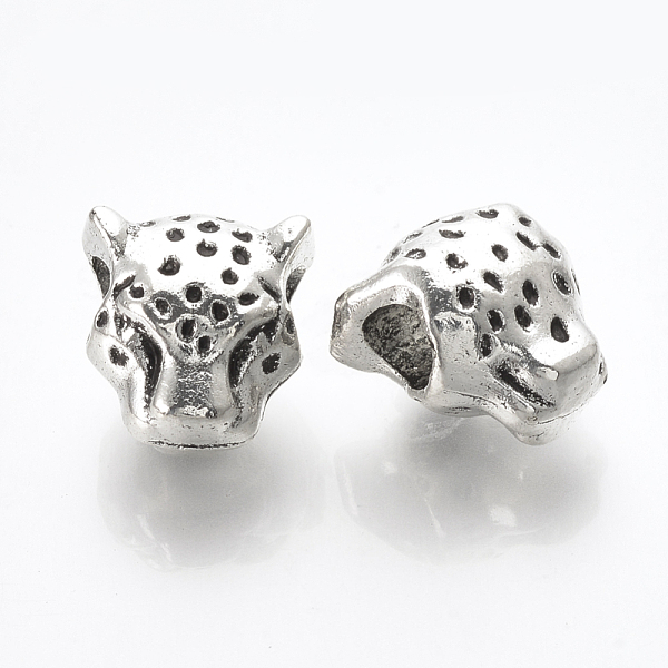 PandaHall Tibetan Style Alloy European Beads, Large Hole Beads, Leopard Head, Cadmium Free & Nickel Free & Lead Free, Antique Silver...
PandaHall Tibetan Style Alloy European Beads, Large Hole Beads, Leopard Head, Cadmium Free & Nickel Free & Lead Free, Antique Silver...