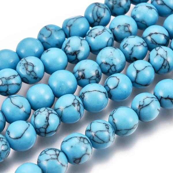 PandaHall Synthetic Turquoise Beads Strands, Round, Dyed, Dark Turquoise, 6mm, Hole: 0.8mm, about 64pcs/strand, 15 inch Synthetic Turquoise..., Cyan
PandaHall Synthetic Turquoise Beads Strands, Round, Dyed, Dark Turquoise, 6mm, Hole: 0.8mm, about 64pcs/strand, 15 inch Synthetic Turquoise..., Cyan