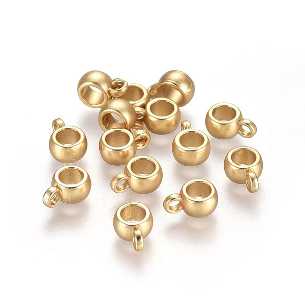 PandaHall Alloy Hanger, Bail Beads, Lead Free & Nickel Free & Cadmium Free, Real 18K Gold Plated, Matte Gold Color, 9x6x4mm, Hole: 1.5mm...
PandaHall Alloy Hanger, Bail Beads, Lead Free & Nickel Free & Cadmium Free, Real 18K Gold Plated, Matte Gold Color, 9x6x4mm, Hole: 1.5mm...
