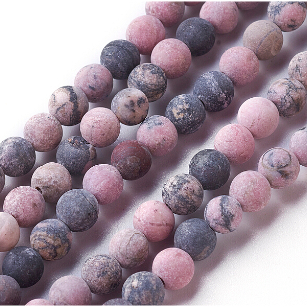 PandaHall Frosted Natural Rhodonite Round Bead Strands, 6mm, Hole: 1mm, about 60pcs/strand, 15.3 inch(39cm) Rhodonite Round
PandaHall Frosted Natural Rhodonite Round Bead Strands, 6mm, Hole: 1mm, about 60pcs/strand, 15.3 inch(39cm) Rhodonite Round