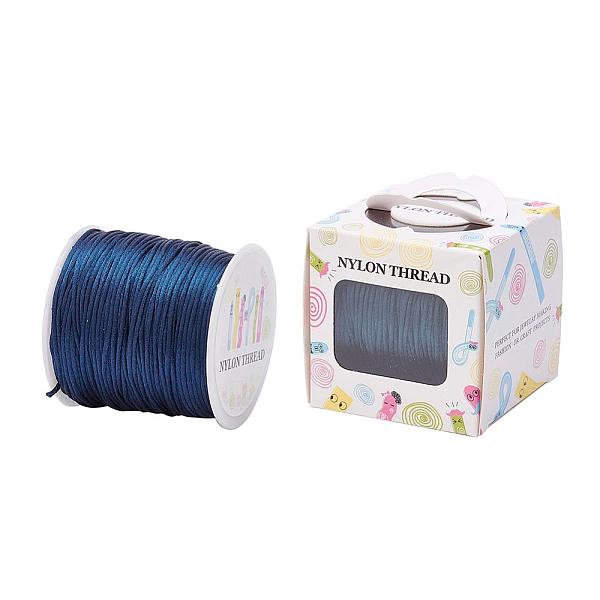 PandaHall Nylon Thread, Rattail Satin Cord, Prussian Blue, 1.0mm, about 76.55 yards(70m)/roll Nylon Blue
PandaHall Nylon Thread, Rattail Satin Cord, Prussian Blue, 1.0mm, about 76.55 yards(70m)/roll Nylon Blue