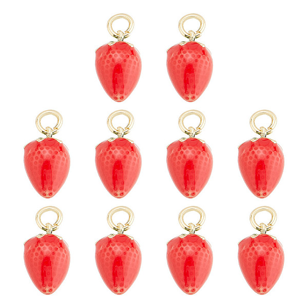 PandaHall ARRICRAFT 10Pcs Brass Enamel Charms, Long-Lasting Plated, with Jump Ring, Strawberry Shape, Real 18K Gold Plated, Orange Red...
PandaHall ARRICRAFT 10Pcs Brass Enamel Charms, Long-Lasting Plated, with Jump Ring, Strawberry Shape, Real 18K Gold Plated, Orange Red...