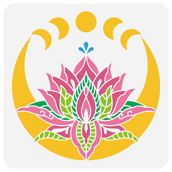 PandaHall FINGERINSPIRE Lotus Flower Stencil 11.8x11.8 inch Moon Phase Drawing Painting Stencils Plastic Moon Flower Pattern Stencil...
PandaHall FINGERINSPIRE Lotus Flower Stencil 11.8x11.8 inch Moon Phase Drawing Painting Stencils Plastic Moon Flower Pattern Stencil...