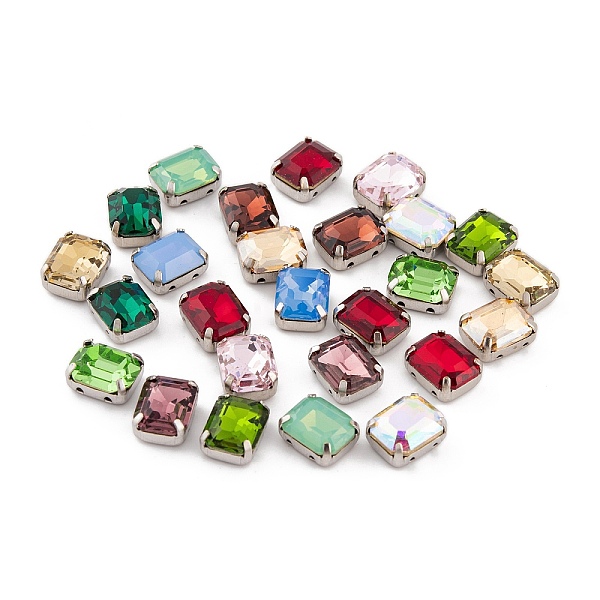 PandaHall Sew on Rhinestone, K9 Glass Rhinestone, Platinum Tone Brass Prong Settings, Garments Accessories, Faceted, Rectangle, Mixed Color..., Multicolor
PandaHall Sew on Rhinestone, K9 Glass Rhinestone, Platinum Tone Brass Prong Settings, Garments Accessories, Faceted, Rectangle, Mixed Color..., Multicolor