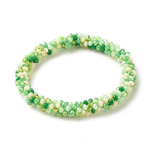 PandaHall Bling Glass Beads Braided Stretch Bracelet, Crochet Glass Beads Nepal Bracelet for Women, Lawn Green, Inner Diameter: 1-7/8 inch...
PandaHall Bling Glass Beads Braided Stretch Bracelet, Crochet Glass Beads Nepal Bracelet for Women, Lawn Green, Inner Diameter: 1-7/8 inch...