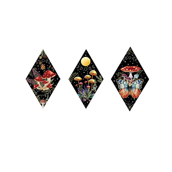 PandaHall 3Pcs Rhombus Bohemian Wooden Wall Hanging Decoration Set, for Home Bedroom Decoration, Mushroom, 260x146x7mm Wood Mushroom
PandaHall 3Pcs Rhombus Bohemian Wooden Wall Hanging Decoration Set, for Home Bedroom Decoration, Mushroom, 260x146x7mm Wood Mushroom
