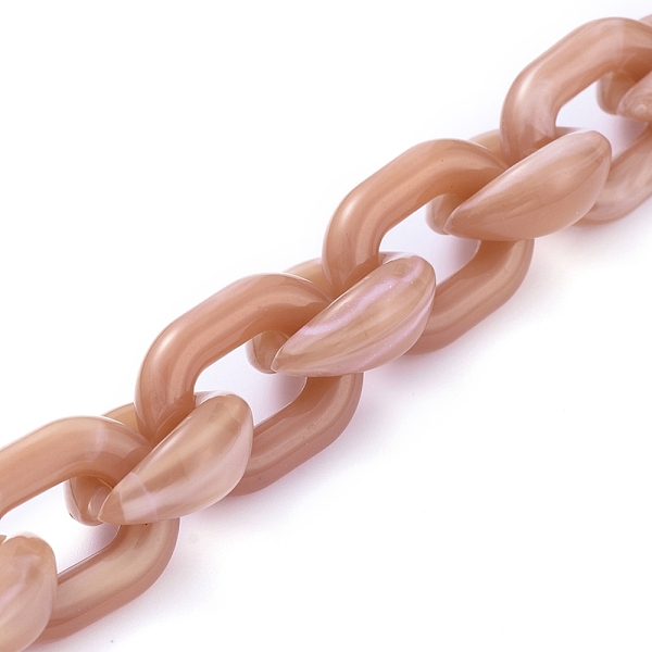 PandaHall Transparent Acrylic Handmade Cable Chain, Oval, Blanched Almond, 20x18x8mm, about 39.37 inch(1m)/strand Acrylic Orange
PandaHall Transparent Acrylic Handmade Cable Chain, Oval, Blanched Almond, 20x18x8mm, about 39.37 inch(1m)/strand Acrylic Orange
