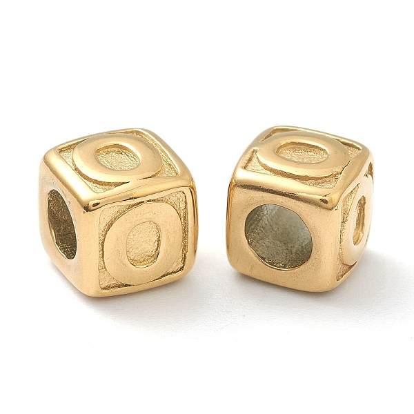PandaHall 304 Stainless Steel European Beads, Large Hole Beads, Horizontal Hole, Cube with Letter, Golden, Letter.O, 8x8x8mm, Hole: 4mm 304...
PandaHall 304 Stainless Steel European Beads, Large Hole Beads, Horizontal Hole, Cube with Letter, Golden, Letter.O, 8x8x8mm, Hole: 4mm 304...