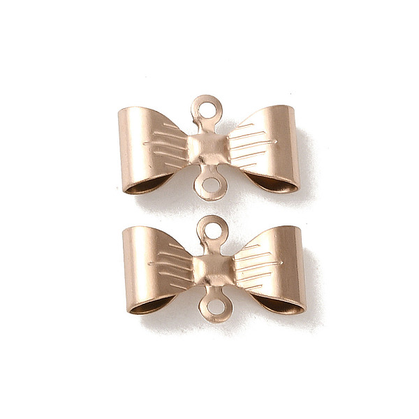 PandaHall 304 Stainless Steel Connector Charms, Bowknot, Rose Gold, 11.5x7.5x3mm, Hole: 1mm 304 Stainless Steel Bowknot
PandaHall 304 Stainless Steel Connector Charms, Bowknot, Rose Gold, 11.5x7.5x3mm, Hole: 1mm 304 Stainless Steel Bowknot