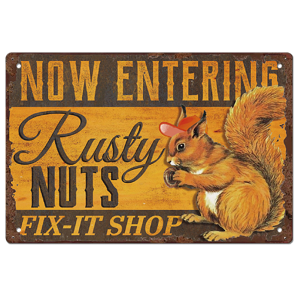 PandaHall Vintage Metal Tin Sign, Iron Wall Decor for Bars, Restaurants, Cafes Pubs, Rectangle, Squirrel, 300x200x0.5mm Iron Squirrel
PandaHall Vintage Metal Tin Sign, Iron Wall Decor for Bars, Restaurants, Cafes Pubs, Rectangle, Squirrel, 300x200x0.5mm Iron Squirrel