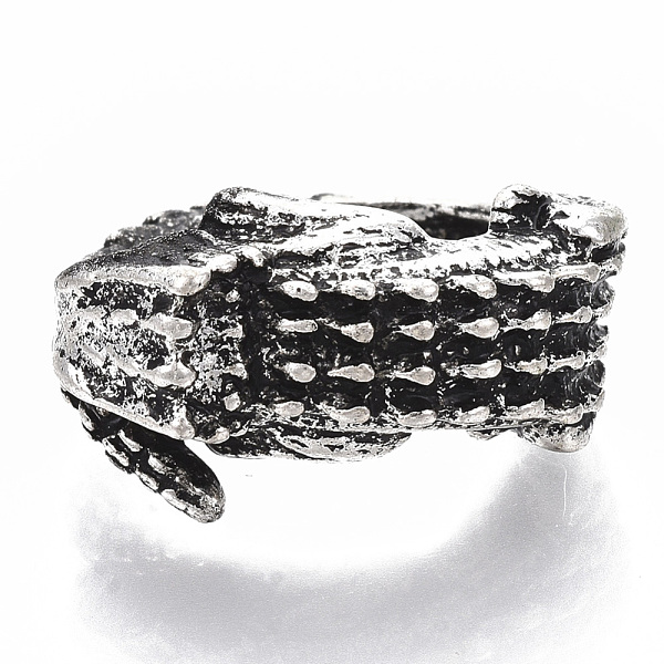 PandaHall Tibetan Style Alloy Cuff Finger Rings, with with Epoxy Resin, Pangolin Shape, Antique Silver, US Size 7 1/4(17.5mm) Alloy
PandaHall Tibetan Style Alloy Cuff Finger Rings, with with Epoxy Resin, Pangolin Shape, Antique Silver, US Size 7 1/4(17.5mm) Alloy