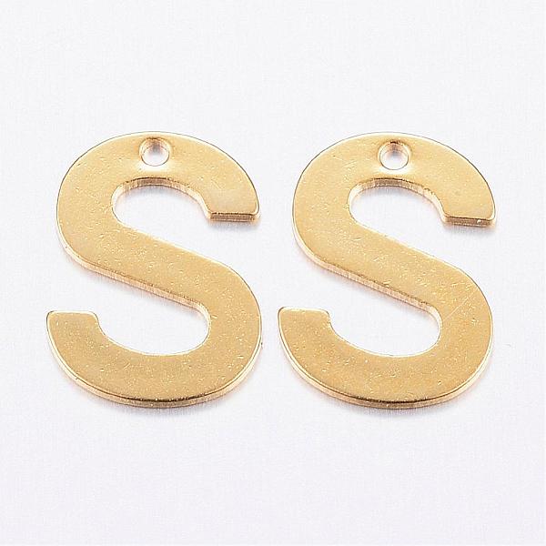 PandaHall 304 Stainless Steel Charms, Letter, Initial Charms, Real 18k Gold Plated, Letter.S, 11x6~12x0.8mm, Hole: 1mm 304 Stainless Steel...
PandaHall 304 Stainless Steel Charms, Letter, Initial Charms, Real 18k Gold Plated, Letter.S, 11x6~12x0.8mm, Hole: 1mm 304 Stainless Steel...