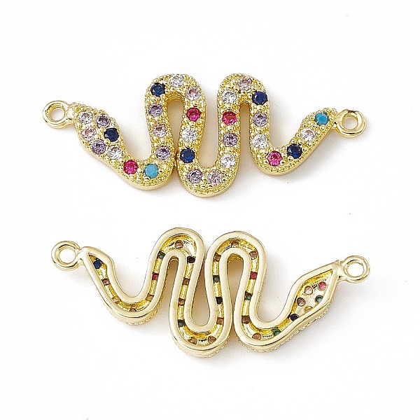 PandaHall Brass Micro Pave Cubic Zirconia 2-Loop Pendants, Snake Charms, Real 18K Gold Plated, 12.5x31x2.5mm, Hole: 1.2mm Brass+Cubic...
PandaHall Brass Micro Pave Cubic Zirconia 2-Loop Pendants, Snake Charms, Real 18K Gold Plated, 12.5x31x2.5mm, Hole: 1.2mm Brass+Cubic...