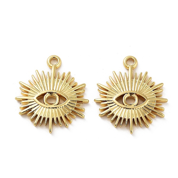 PandaHall 304 Stainless Steel Pendants, Real 18K Gold Plated, Eye, 21x18x2.5mm, Hole: 1.8mm 304 Stainless Steel Eye
PandaHall 304 Stainless Steel Pendants, Real 18K Gold Plated, Eye, 21x18x2.5mm, Hole: 1.8mm 304 Stainless Steel Eye