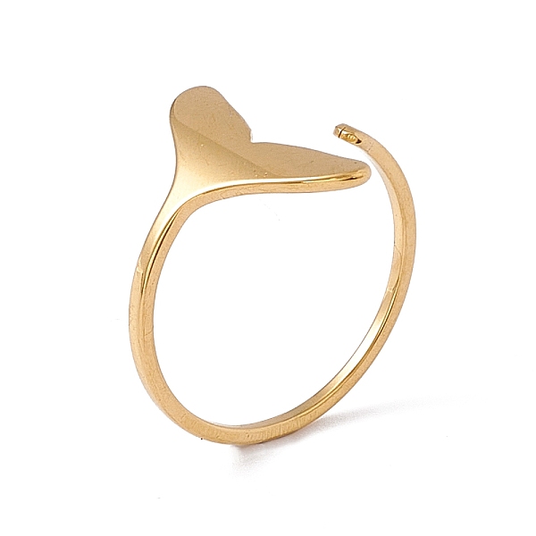 PandaHall Ion Plating(IP) 201 Stainless Steel Whale Tail Shape Open Cuff Ring for Women, Real 18K Gold Plated, US Size 6 1/2(16.9mm) 201...
PandaHall Ion Plating(IP) 201 Stainless Steel Whale Tail Shape Open Cuff Ring for Women, Real 18K Gold Plated, US Size 6 1/2(16.9mm) 201...