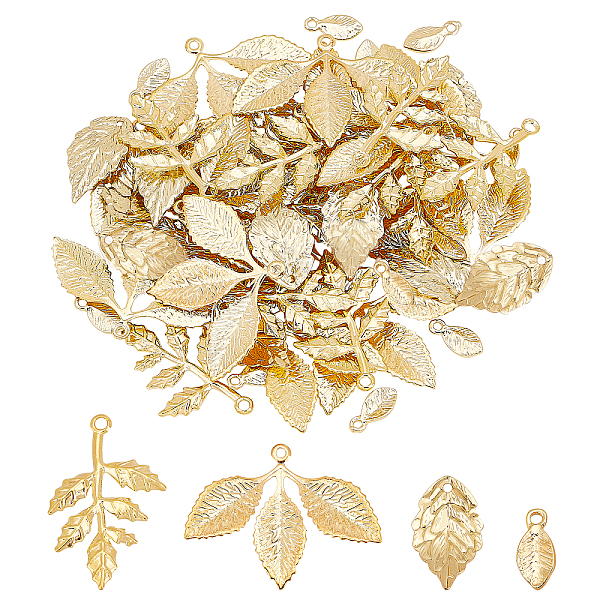 PandaHall DICOSMETIC 56Pcs 4 Style Tree Leaf Charms Leaves Branch Charms Gold Plated Leaf Charms Rack Plating Brass Pendants Dangle Jewelry...
PandaHall DICOSMETIC 56Pcs 4 Style Tree Leaf Charms Leaves Branch Charms Gold Plated Leaf Charms Rack Plating Brass Pendants Dangle Jewelry...