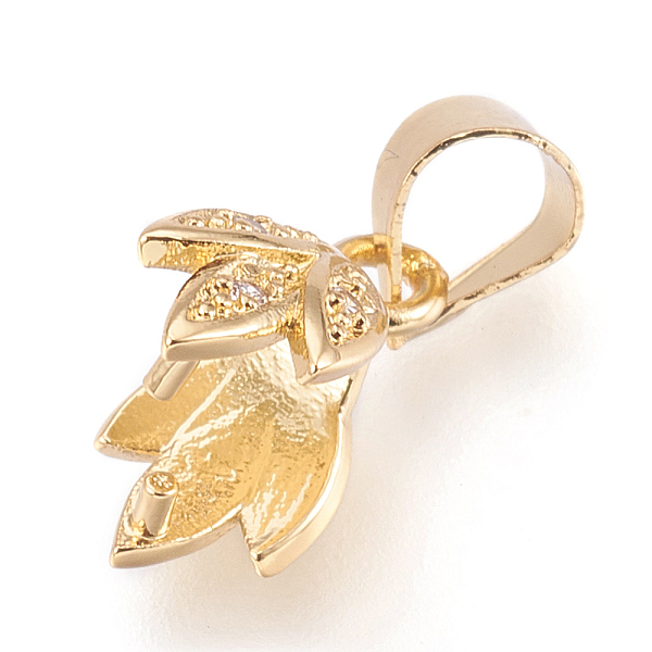 PandaHall Brass Cubic Zirconia Pinch Bails, Flower, Clear, Golden, 15mm, Hole: 3.5x4mm, Pin: 0.8mm Brass Clear
PandaHall Brass Cubic Zirconia Pinch Bails, Flower, Clear, Golden, 15mm, Hole: 3.5x4mm, Pin: 0.8mm Brass Clear