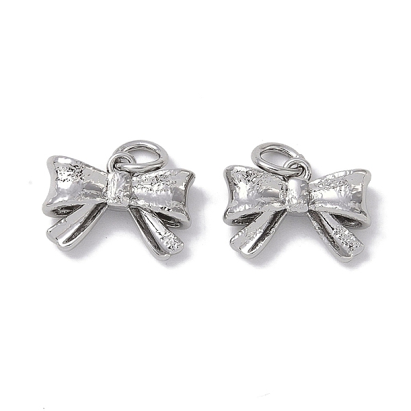 PandaHall Brass Charms, Bowknot Charms, Platinum, 9.5x13.5x4mm, Hole: 3mm Brass Bowknot
PandaHall Brass Charms, Bowknot Charms, Platinum, 9.5x13.5x4mm, Hole: 3mm Brass Bowknot