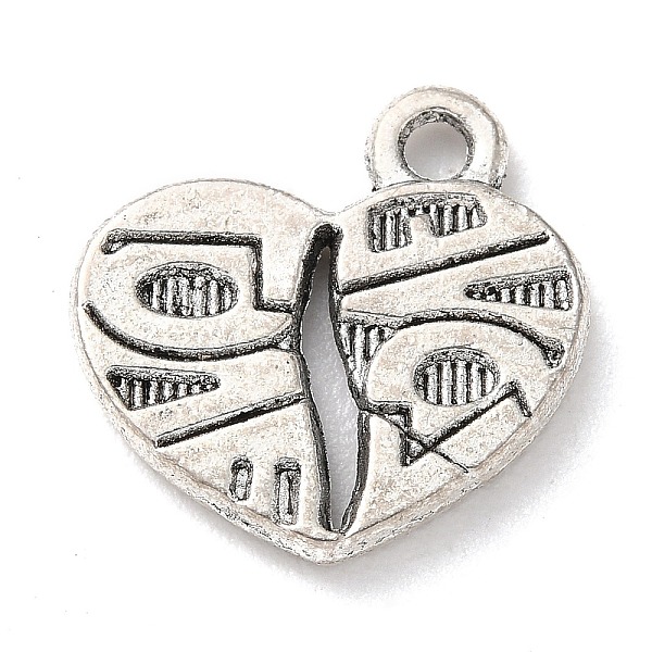 PandaHall Tibetan Style Alloy Pendants, Heart, Antique Silver, 15x15x2mm, Hole: 1.6mm, about 347pcs/500g Alloy Heart
PandaHall Tibetan Style Alloy Pendants, Heart, Antique Silver, 15x15x2mm, Hole: 1.6mm, about 347pcs/500g Alloy Heart