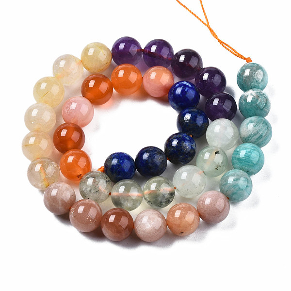 PandaHall Natural Amazonite & Sunstone & Citrine & Amethyst & Prehnite & Botswana Agate & Lapis Lazuli Beads Strands, Round, 10mm, Hole: 1mm...
PandaHall Natural Amazonite & Sunstone & Citrine & Amethyst & Prehnite & Botswana Agate & Lapis Lazuli Beads Strands, Round, 10mm, Hole: 1mm...