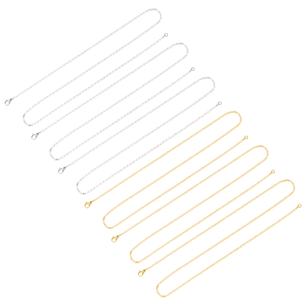PandaHall Unicraftale 12Pcs 2 Colors 304 Stainless Steel Necklace, Mariner Link Chain, with Lobster Claw Clasps, Golden & Stainless Steel...
PandaHall Unicraftale 12Pcs 2 Colors 304 Stainless Steel Necklace, Mariner Link Chain, with Lobster Claw Clasps, Golden & Stainless Steel...