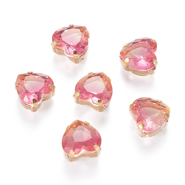 PandaHall Sew on Rhinestone, Glass Rhinestone, with Golden Tone Brass Prong Settings, Garments Accessories, Faceted, Heart, Pink...
PandaHall Sew on Rhinestone, Glass Rhinestone, with Golden Tone Brass Prong Settings, Garments Accessories, Faceted, Heart, Pink...