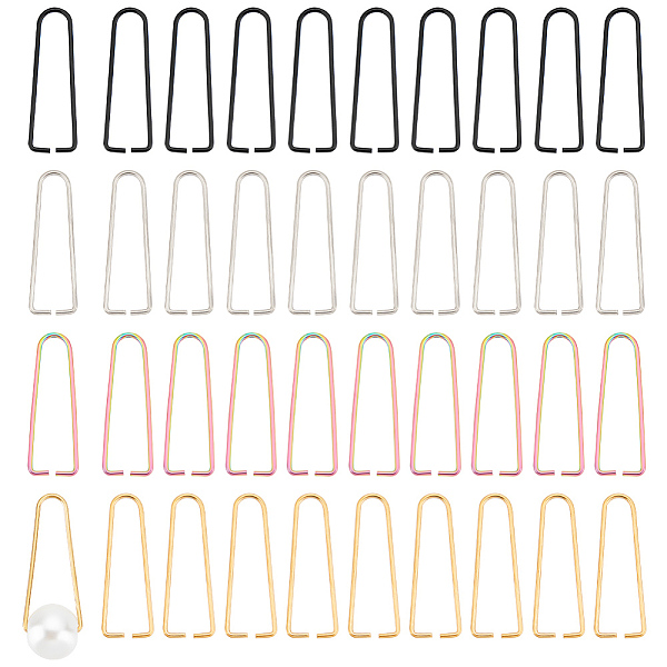 PandaHall Unicraftale 40Pcs 4 Colors Ion Plating(IP) 304 Stainless Steel Triangle Rings, Clips for Half Drilled Beads, Mixed Color, 27x8x1mm...
PandaHall Unicraftale 40Pcs 4 Colors Ion Plating(IP) 304 Stainless Steel Triangle Rings, Clips for Half Drilled Beads, Mixed Color, 27x8x1mm...