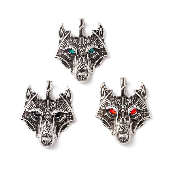 PandaHall 304 Stainless Steel Pendants, with Rhinestone Eyes, Wolf, Mixed Color, 49x39x7mm, Hole: 5.5X9.5mm 304 Stainless Steel Other Animal..., Multicolor
PandaHall 304 Stainless Steel Pendants, with Rhinestone Eyes, Wolf, Mixed Color, 49x39x7mm, Hole: 5.5X9.5mm 304 Stainless Steel Other Animal..., Multicolor