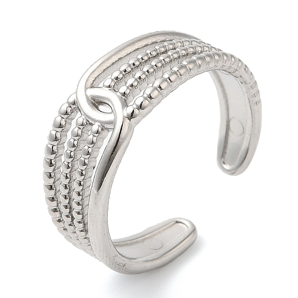 PandaHall 304 Stainless Steel Hollow Open Cuff Ring for Women, Stainless Steel Color, Inner Diameter: 18mm 304 Stainless Steel
PandaHall 304 Stainless Steel Hollow Open Cuff Ring for Women, Stainless Steel Color, Inner Diameter: 18mm 304 Stainless Steel