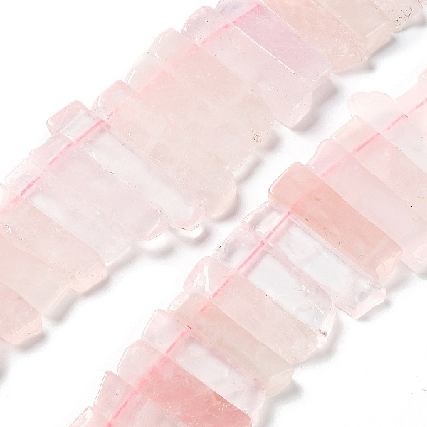 PandaHall Natural Rose Quartz Beads Strands, Top Drilled Beads, Rectangle, 24~62x8~14x4~9mm, Hole: 1.8mm, about 34~39pcs/strand...
PandaHall Natural Rose Quartz Beads Strands, Top Drilled Beads, Rectangle, 24~62x8~14x4~9mm, Hole: 1.8mm, about 34~39pcs/strand...