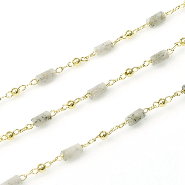 PandaHall 3.28 Feet Handmade Natural Labradorite Beaded Chains, Real 18K Gold Plated Plated Brass Chains, Soldered, Long-Lasting Plated...
PandaHall 3.28 Feet Handmade Natural Labradorite Beaded Chains, Real 18K Gold Plated Plated Brass Chains, Soldered, Long-Lasting Plated...