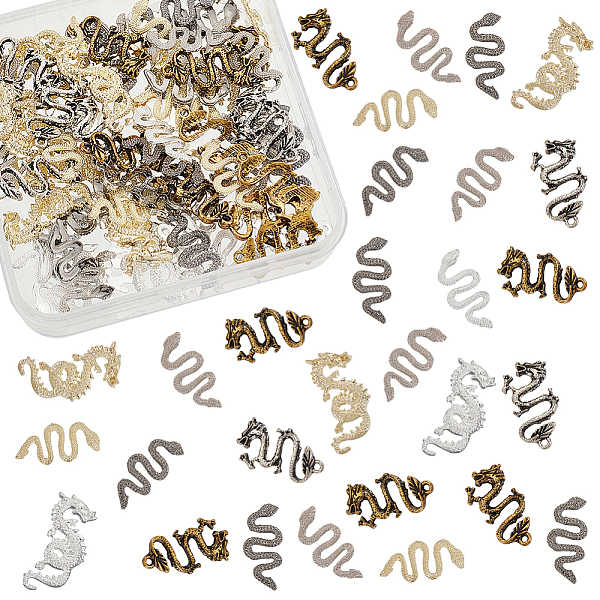 PandaHall Olycraft 80Pcs 8 Style Alloy Cabochons, Nail Art Decoration Accessories, Dragon & Snake, Mixed Color, 18.5~23x8.5~12x1~2.5mm...
PandaHall Olycraft 80Pcs 8 Style Alloy Cabochons, Nail Art Decoration Accessories, Dragon & Snake, Mixed Color, 18.5~23x8.5~12x1~2.5mm...