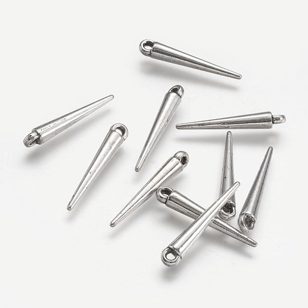 PandaHall Tibetan Style Alloy Pendants, Spike Beads, Cadmium Free & Nickel Free & Lead Free, Antique Silver, 21x3mm, Hole: 1mm Alloy Cone
PandaHall Tibetan Style Alloy Pendants, Spike Beads, Cadmium Free & Nickel Free & Lead Free, Antique Silver, 21x3mm, Hole: 1mm Alloy Cone
