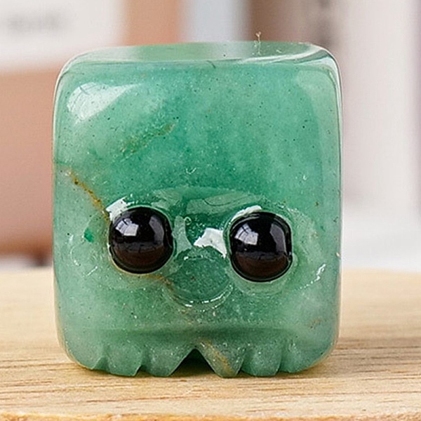 PandaHall Natural Green Aventurine Carved Healing Cube Figurines, Reiki Energy Stone Display Decorations, 15~20mm Green Aventurine Cube
PandaHall Natural Green Aventurine Carved Healing Cube Figurines, Reiki Energy Stone Display Decorations, 15~20mm Green Aventurine Cube
