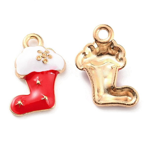 PandaHall Christmas Theme Alloy Enamel Pendants, Cadmium Free & Lead Free, Light Gold, Christmas Socking Charm, Red, 16.5x10x3mm, Hole...
PandaHall Christmas Theme Alloy Enamel Pendants, Cadmium Free & Lead Free, Light Gold, Christmas Socking Charm, Red, 16.5x10x3mm, Hole...
