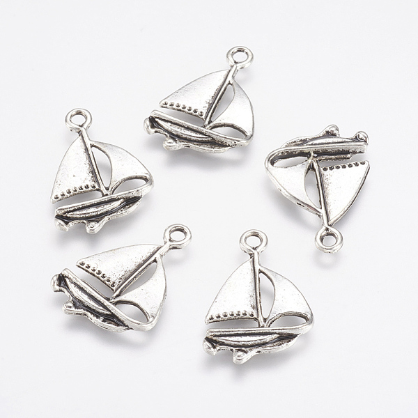 PandaHall Alloy Pendants, Sailing Boat, Antique Silver, 23x16x2mm, Hole: 2mm Alloy Vehicle
PandaHall Alloy Pendants, Sailing Boat, Antique Silver, 23x16x2mm, Hole: 2mm Alloy Vehicle