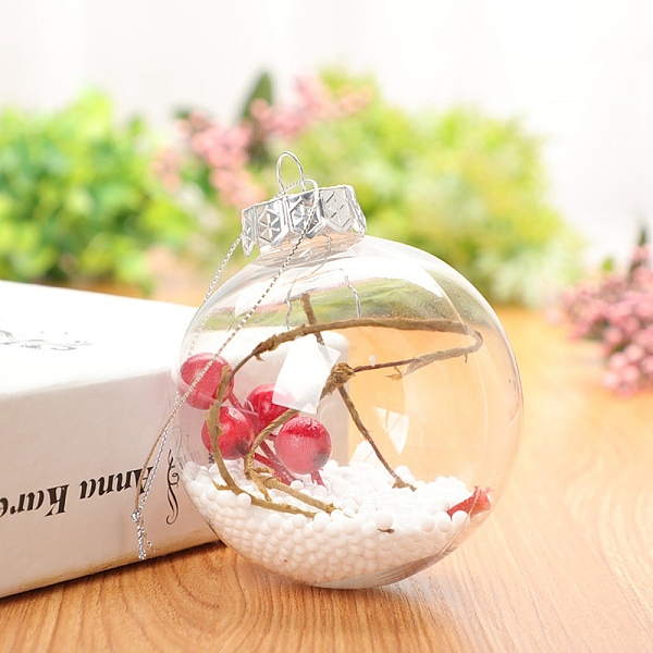 PandaHall Transparent Plastic Fillable Ball Pendants Decorations, with Rattan inside, Christmas Tree Hanging Ornament, Clear, 60mm Plastic... 
PandaHall Transparent Plastic Fillable Ball Pendants Decorations, with Rattan inside, Christmas Tree Hanging Ornament, Clear, 60mm Plastic...